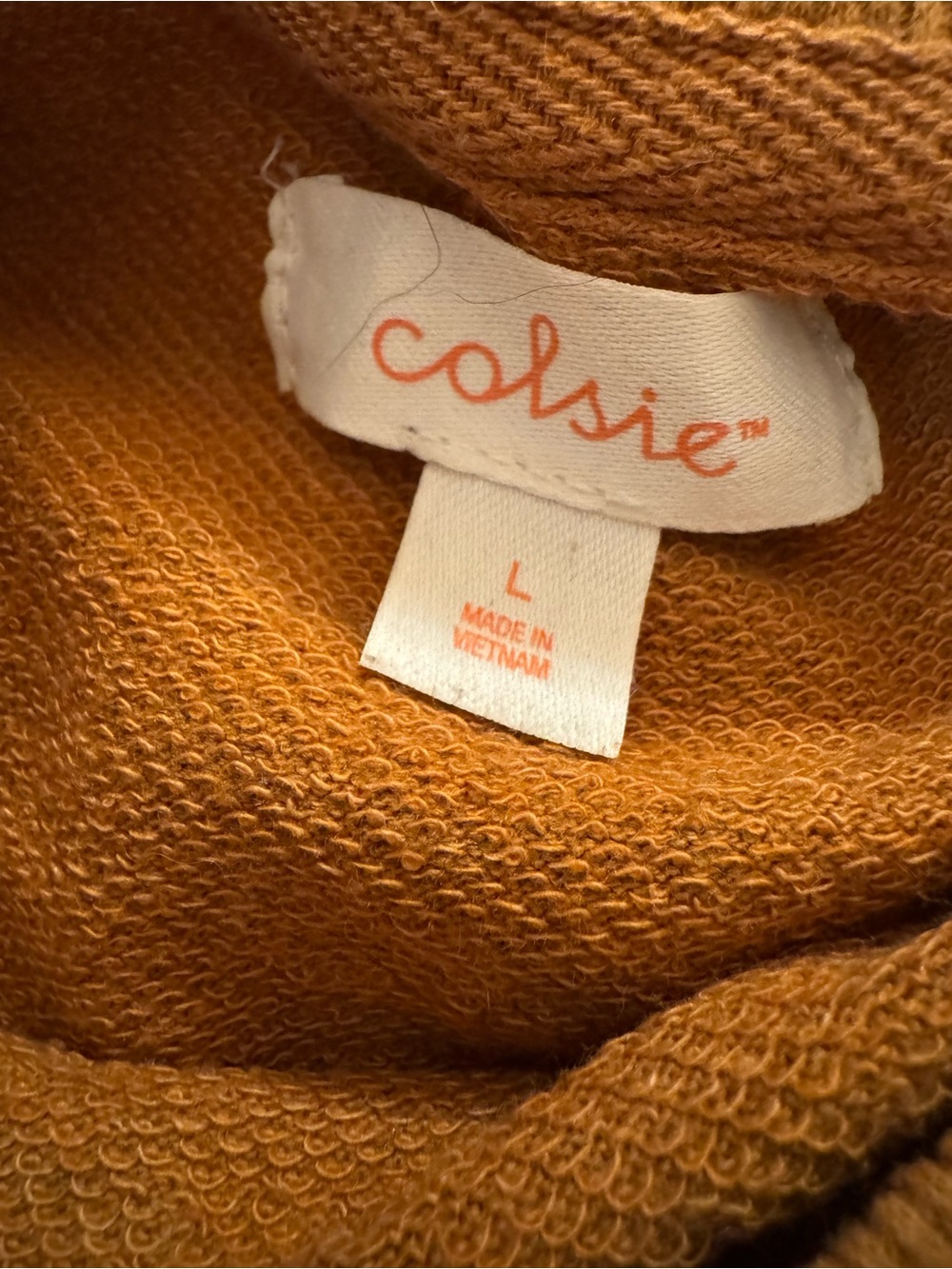 Colsie Rust Knit Pullover Sweatshirt - Picture 2 of 2